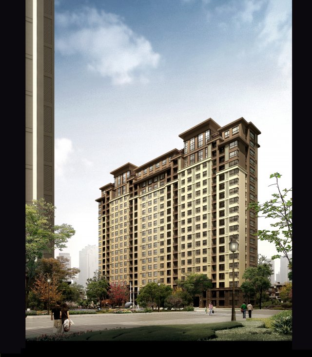 3d building 581 3D Model .c4d .max .obj .3ds .fbx .stl .blend 