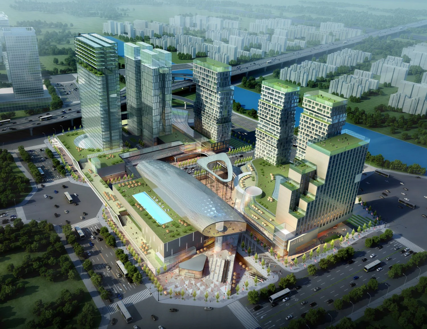3d building 583 3D Model .c4d .max .obj .3ds .fbx .stl .blend 