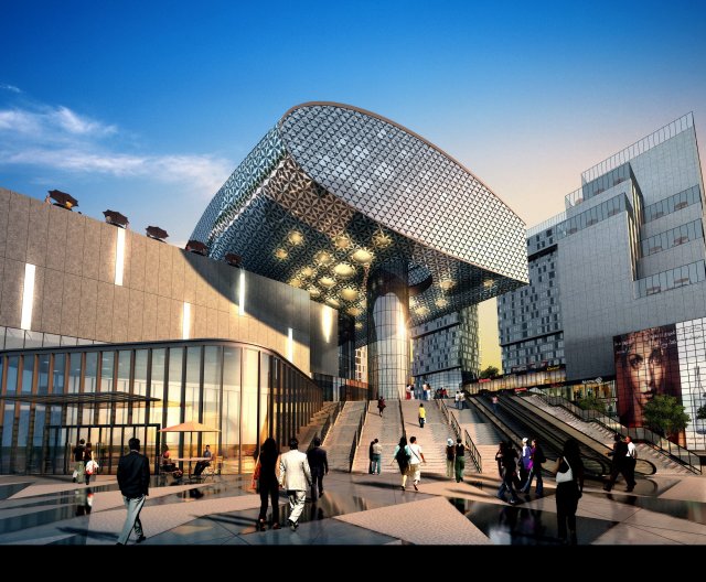 3d building 586 3D Model .c4d .max .obj .3ds .fbx .stl .blend 