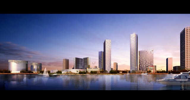3d building 589 3D Модель .c4d .max .obj .3ds .fbx .stl .blend 