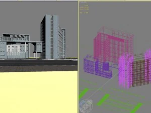 3d building 608 3D Model