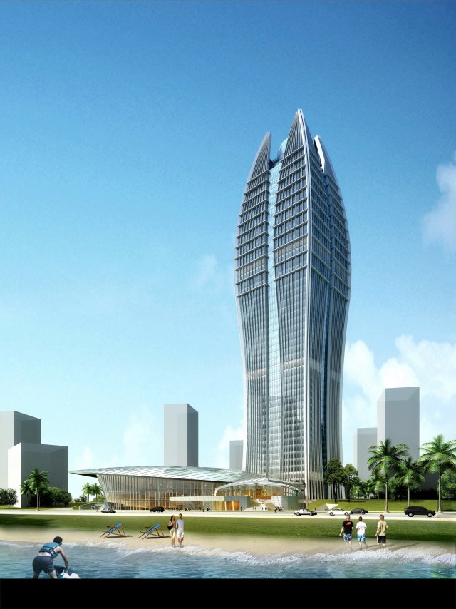 3d building 625 Model 3D .c4d .max .obj .3ds .fbx .stl .blend 