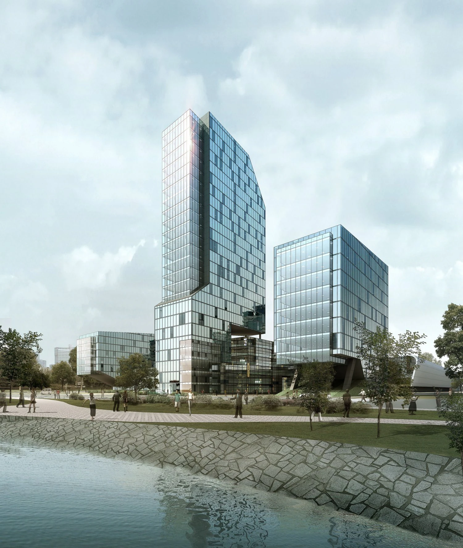 3d building 629 3D Model .c4d .max .obj .3ds .fbx .stl .blend