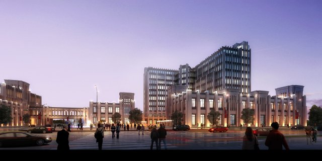 3d building 635 3D Model .c4d .max .obj .3ds .fbx .stl .blend 