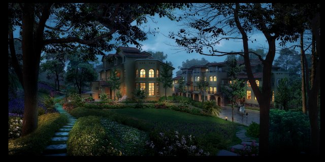 3d building 677 3D Modell .c4d .max .obj .3ds .fbx .stl .blend 