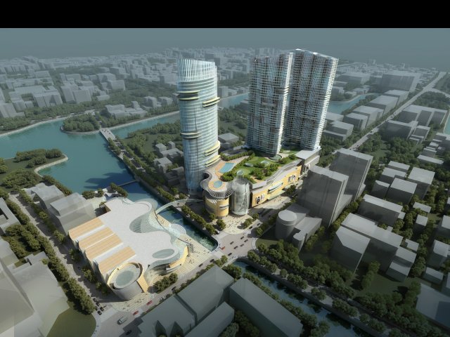 3d building 678 Model 3D .c4d .max .obj .3ds .fbx .stl .blend 