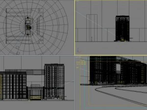 3d building 713 3D Model