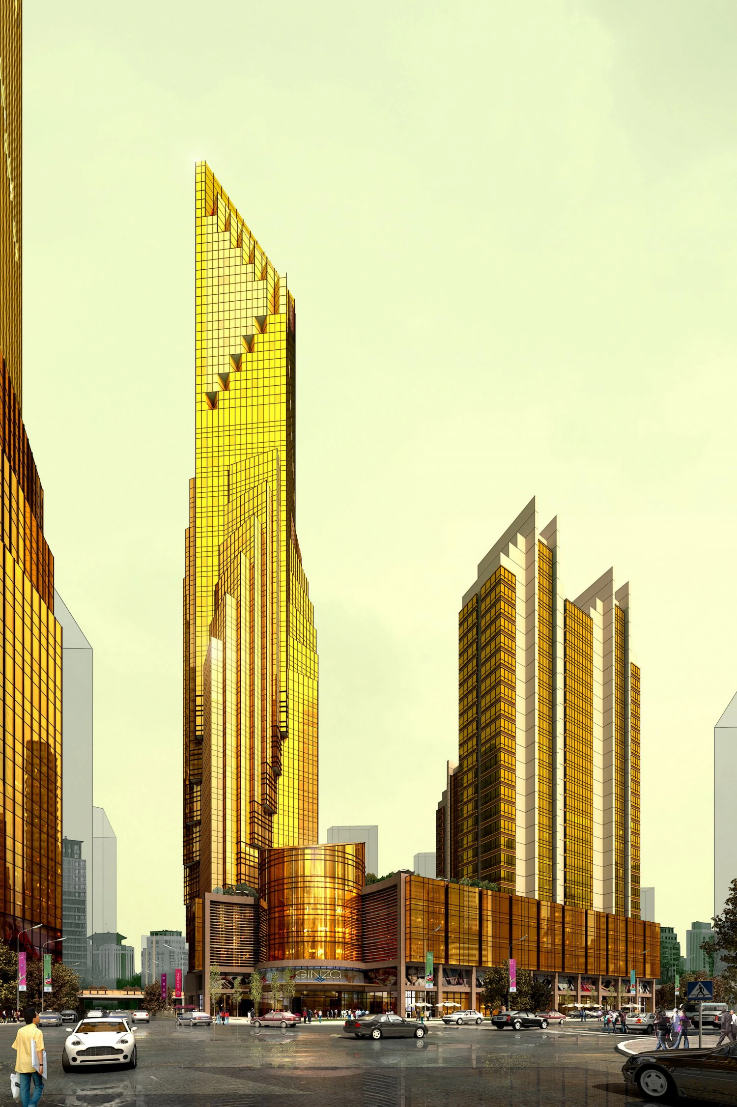3d building 724 3D Model .c4d .max .obj .3ds .fbx .stl .blend 