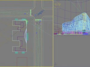 3d building 731 3D Model