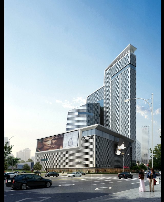 3d building 808 3D Модель .c4d .max .obj .3ds .fbx .stl .blend 