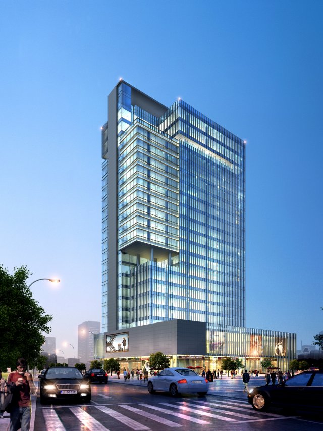 3d building 841 Model 3D .c4d .max .obj .3ds .fbx .stl .blend 