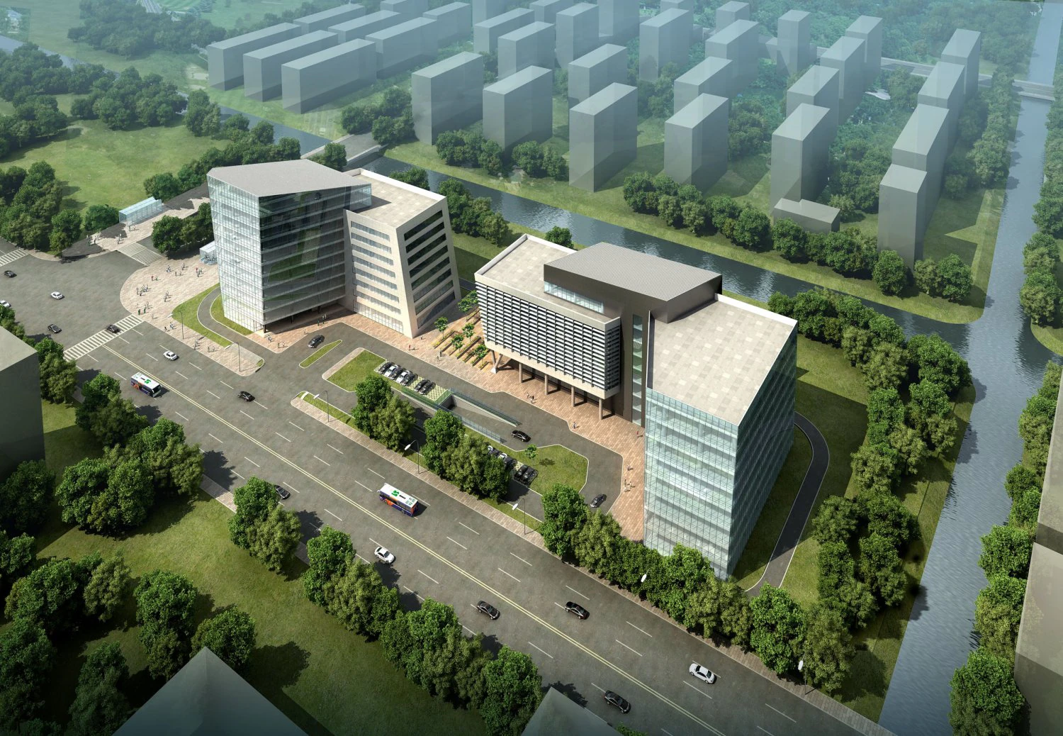 3d building 870 3D Model .c4d .max .obj .3ds .fbx .stl .blend