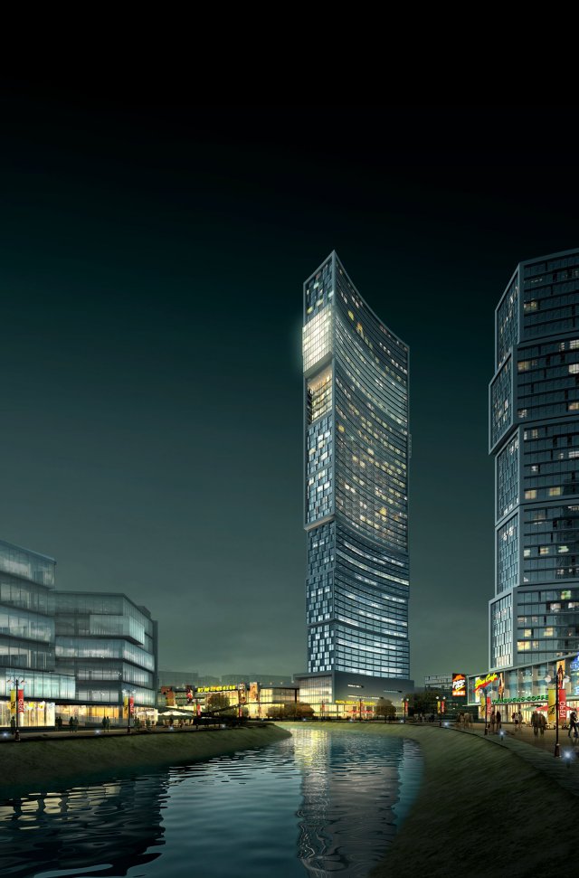 3d building 883 3D Model .c4d .max .obj .3ds .fbx .stl .blend 