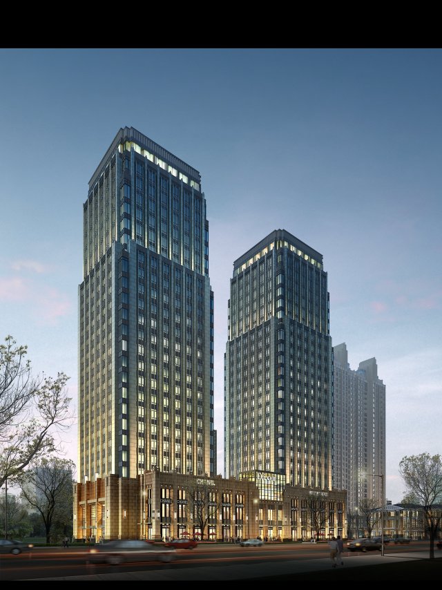 3d building 886 3D Model .c4d .max .obj .3ds .fbx .stl .blend 