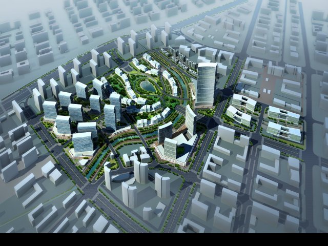 3d building 895 3D Model .c4d .max .obj .3ds .fbx .stl .blend 