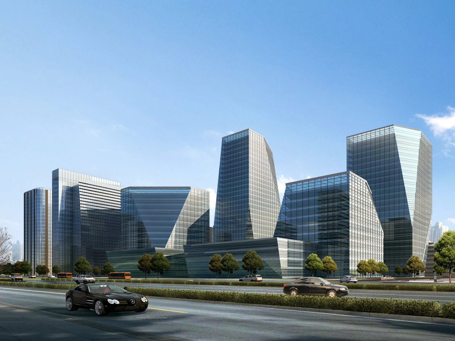 3d building 908 3D Model .c4d .max .obj .3ds .fbx .stl .blend 