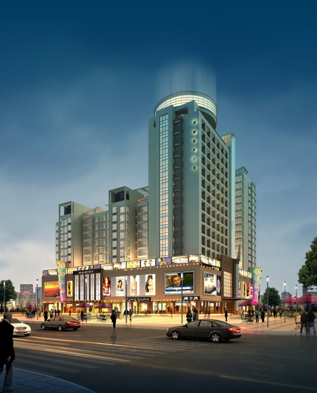 3d building 919 3D मॉडल .c4d .max .obj .3ds .fbx .stl .blend 