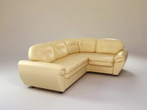 morbido divano angolare Modello 3D