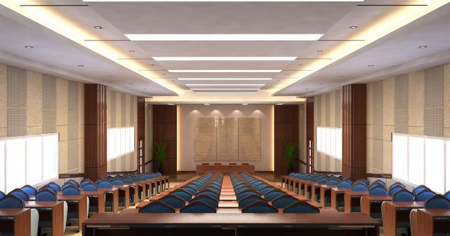 classroom 001 Model 3D .c4d .max .obj .3ds .fbx .stl .blend 