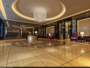 lobby 001 Modello 3D