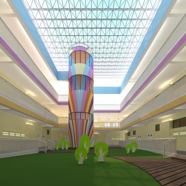 kindergarten space 004 3Dモデル .c4d .max .obj .3ds .fbx .stl .blend 