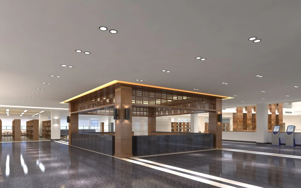 library 001 3D Model .c4d .max .obj .3ds .fbx .stl .blend 
