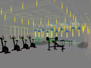 gym 001 3D 모델