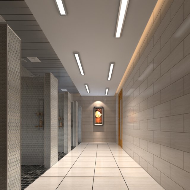 public bathroom 001 Modèle 3D .c4d .max .obj .3ds .fbx .stl .blend 