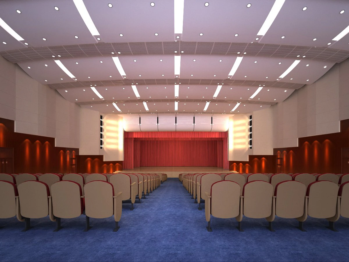auditorium room 008 3D Model .c4d .max .obj .3ds .fbx .stl .blend