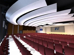 sala del auditorio 007 Modelo 3D