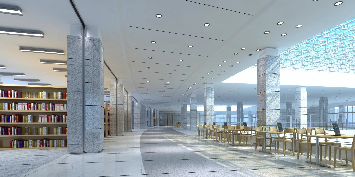 library 002 3D Model .c4d .max .obj .3ds .fbx .stl .blend 