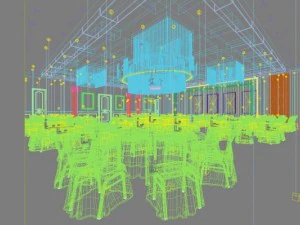restaurant spaces 001 3D Model