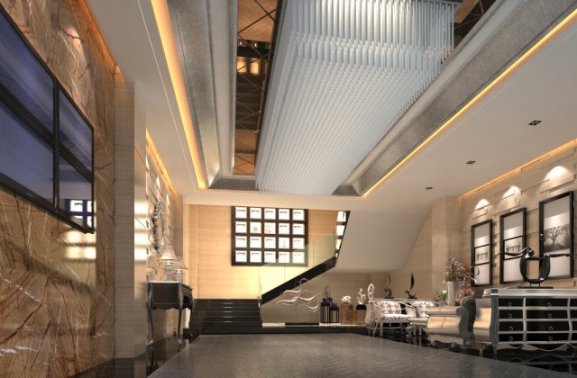 lobby 077 3D Model .c4d .max .obj .3ds .fbx .stl .blend 