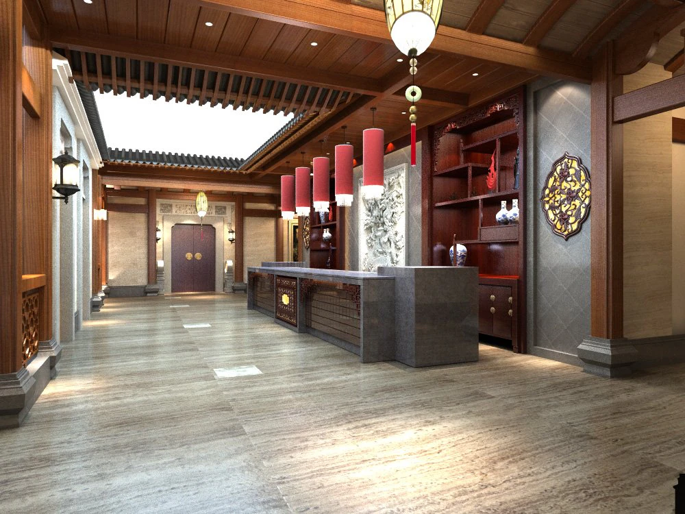 lobby 015 3D Model .c4d .max .obj .3ds .fbx .stl .blend 