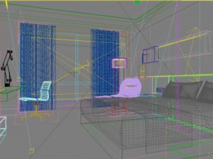 guest room 006 Modello 3D
