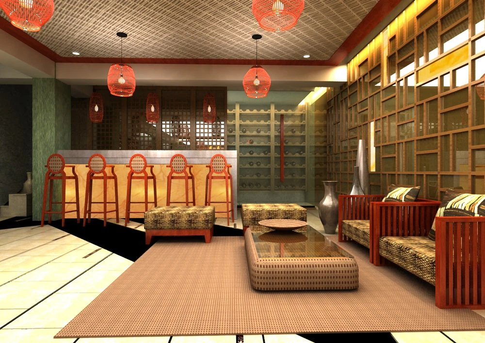bar 028 3D Model .c4d .max .obj .3ds .fbx .stl .blend 