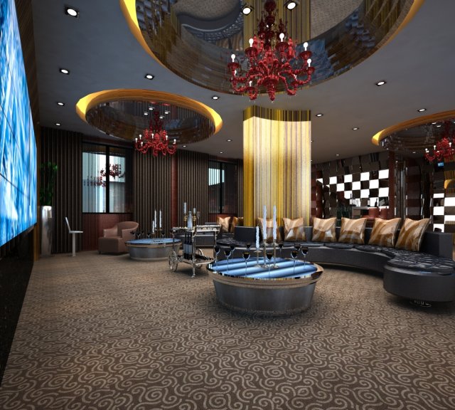 bar 033 3D Модель .c4d .max .obj .3ds .fbx .stl .blend 