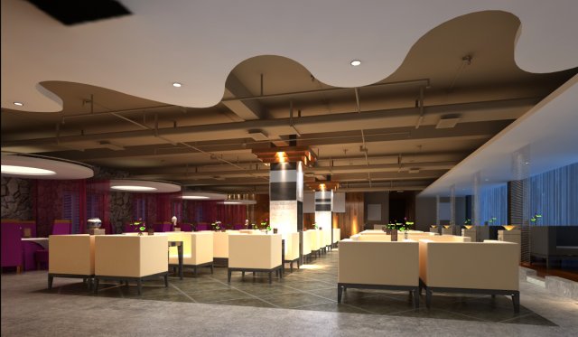 bar 042 3D Модель .c4d .max .obj .3ds .fbx .stl .blend 
