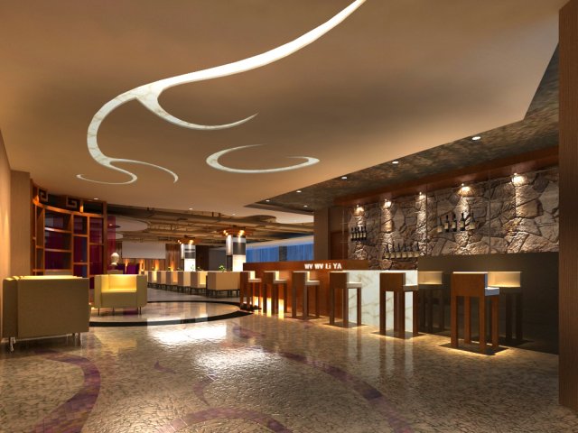 bar 043 3D Model .c4d .max .obj .3ds .fbx .stl .blend 