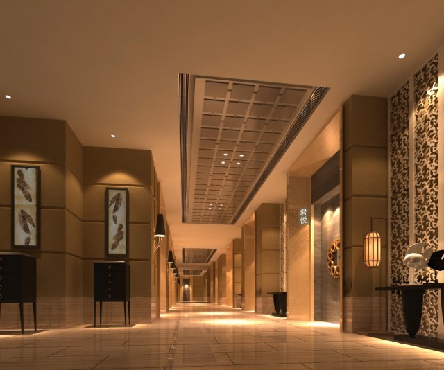 corridor 024 Model 3D .c4d .max .obj .3ds .fbx .stl .blend 