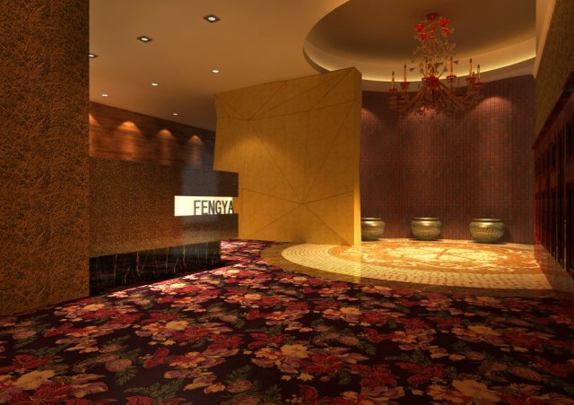 corridor 015 3D Model .c4d .max .obj .3ds .fbx .stl .blend 