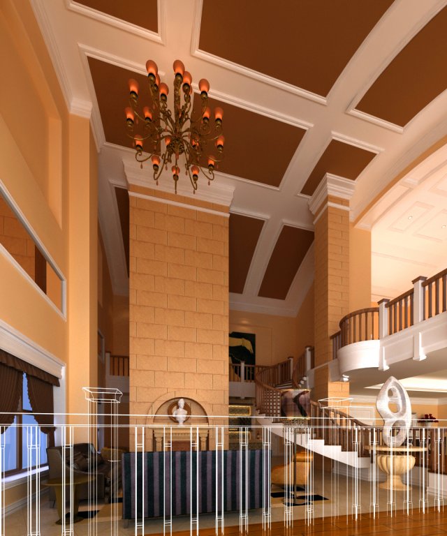corridor 011 3Dモデル .c4d .max .obj .3ds .fbx .stl .blend 