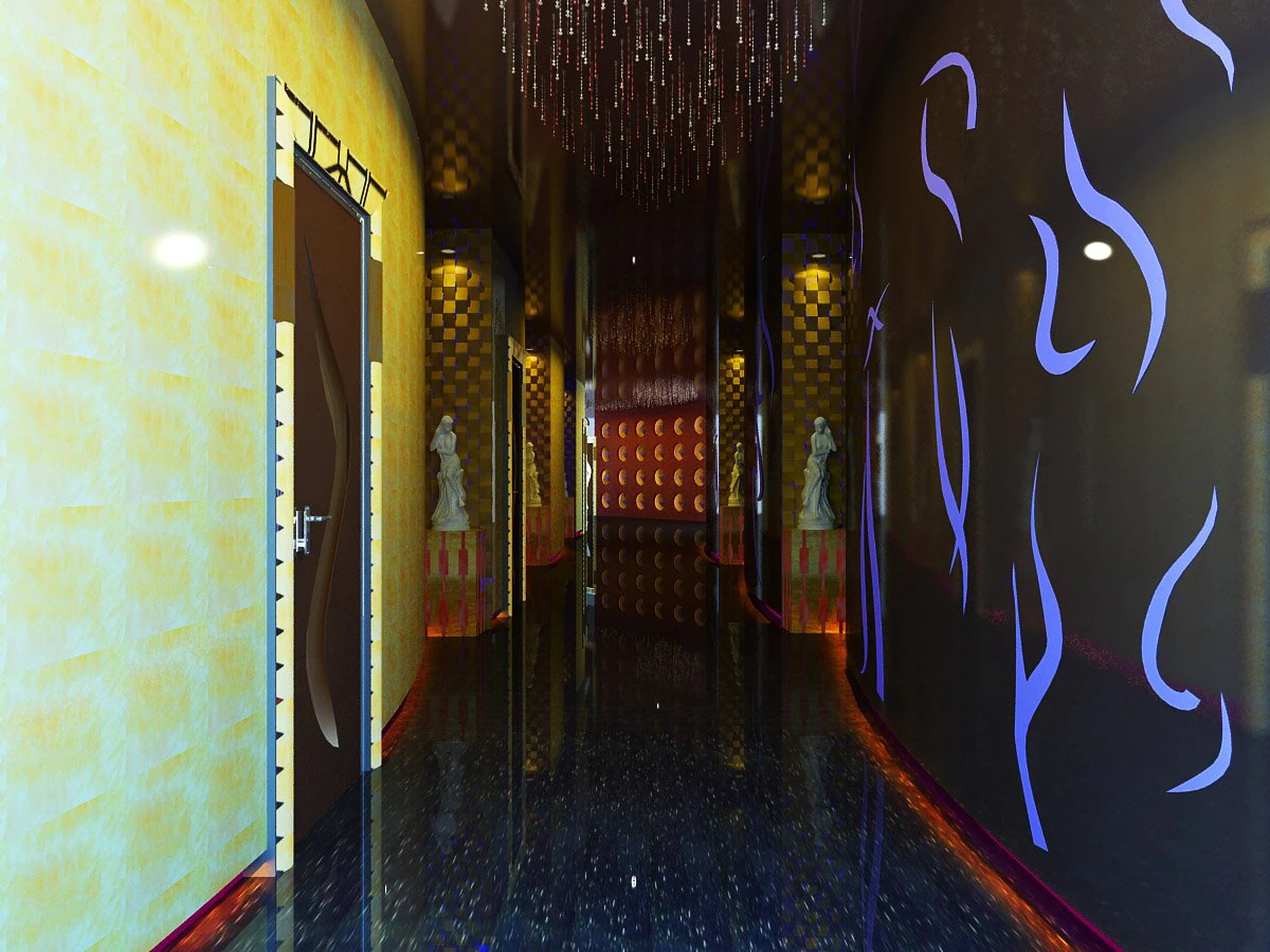 corridor 008 3D Model .c4d .max .obj .3ds .fbx .stl .blend 