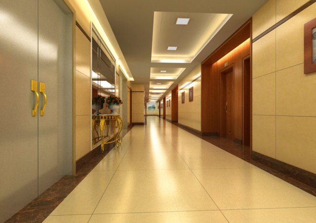 corridor 005 3Dモデル .c4d .max .obj .3ds .fbx .stl .blend 
