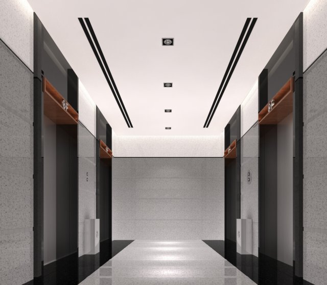 elevator space 011 3D 模型 .c4d .max .obj .3ds .fbx .stl .blend 