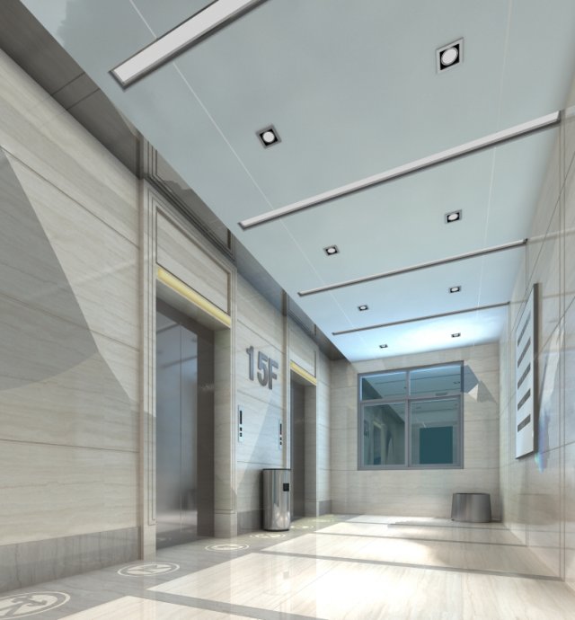 elevator space 014 3D 모델 .c4d .max .obj .3ds .fbx .stl .blend 