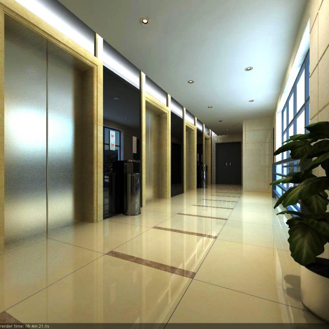 elevator space 002 3D 모델 .c4d .max .obj .3ds .fbx .stl .blend 
