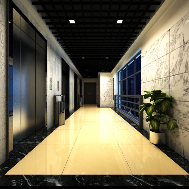 elevator space 003 3D 模型 .c4d .max .obj .3ds .fbx .stl .blend