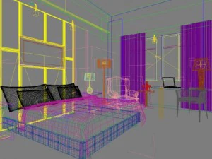 guest room 002 3D Model