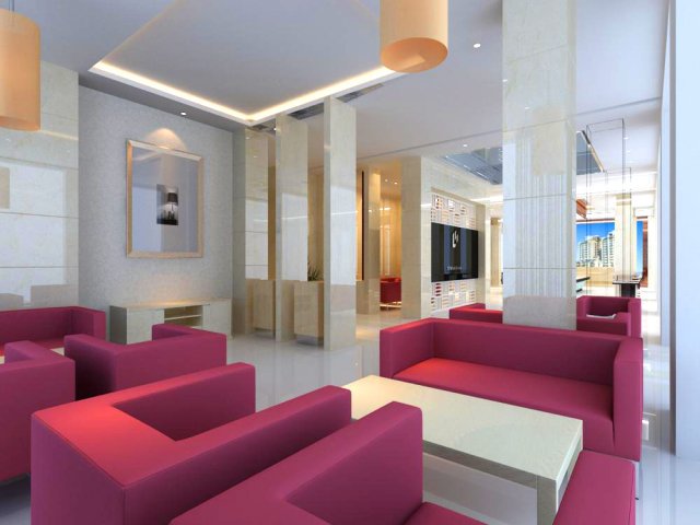 lobby 015 Modello 3D .c4d .max .obj .3ds .fbx .stl .blend 